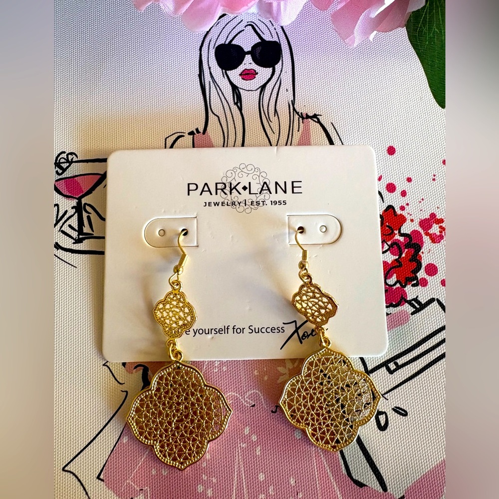 New in Box Park and Lane Earrings Good Tone